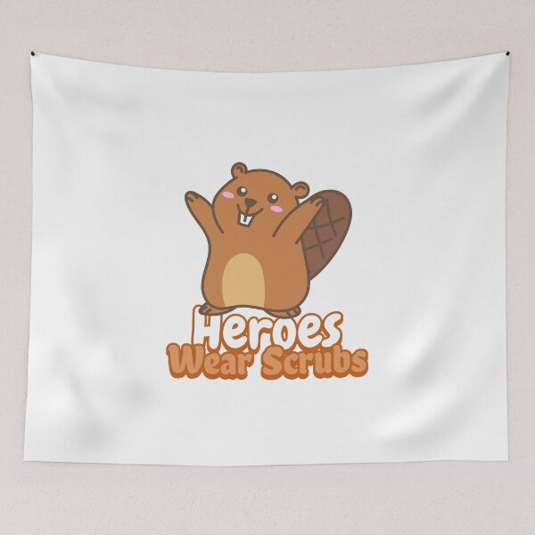 Item preview, Copy of Heroes Wear Scrubs t-shirt, Mug, Hat, Pin, magnet,Tote Bag, Clock, Phone case, Mouse Pad designed and sold by HannZech.