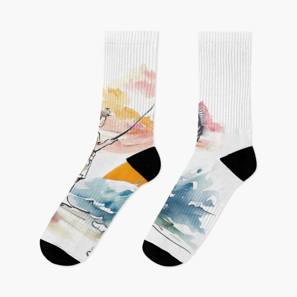 Item preview, Saltwater Sunset Surf Fishing  designed and sold by HausKatz.