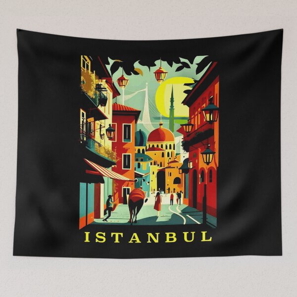 Item preview,  Istanbul Turkey Vintage Travel and Tourism Advertising Poster Print designed and sold by posterbobs.