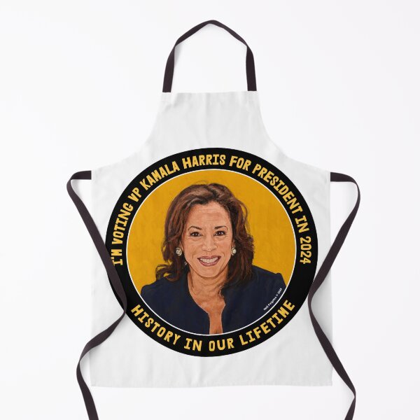 Item preview, I'm Voting VP Kamala Harris for President in 2024 Black & Yellow Orange designed and sold by Neil Feigeles.