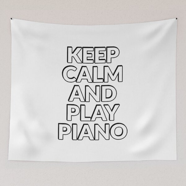 Item preview, Keep Calm and Play Piano - piano player designed and sold by Inspirationmotivation.