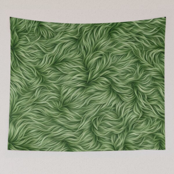 Item preview, Abstract Green Faux Fur Pattern designed and sold by calibrit.