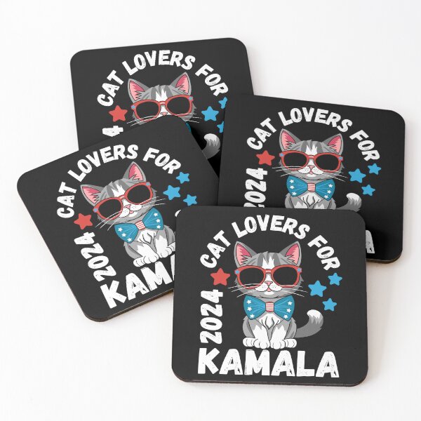 Item preview, Cat lovers for Kamala - election 2024 designed and sold by EvergreenWhimsy.