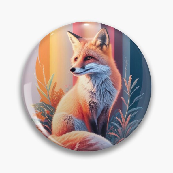 Artikelvorschau, Süßer Fuchs. Entzückender Fuchs, Aquarellfuchs, Fuchszeichnung, Blumenfuchs, Fuchsbild entworfen und verkauft von FoxVibes.