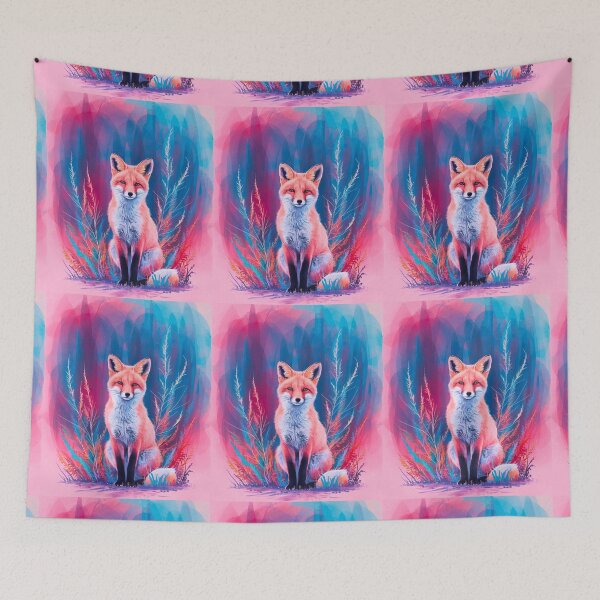 Artikelvorschau, Süßer Fuchs. Entzückender Fuchs, Aquarellfuchs, Fuchszeichnung, Blumenfuchs, Fuchsbild entworfen und verkauft von FoxVibes.