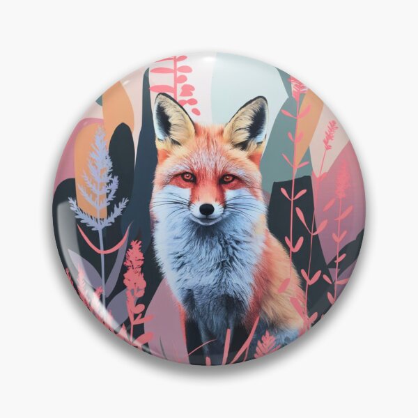 Item preview, Cute Fox. Adorable fox, watercolor fox, fox drawing, floral fox, fox image designed and sold by FoxVibes.
