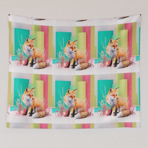 Artikelvorschau, Süßer Fuchs. Entzückender Fuchs, Aquarellfuchs, Fuchszeichnung, Blumenfuchs, Fuchsbild entworfen und verkauft von FoxVibes.