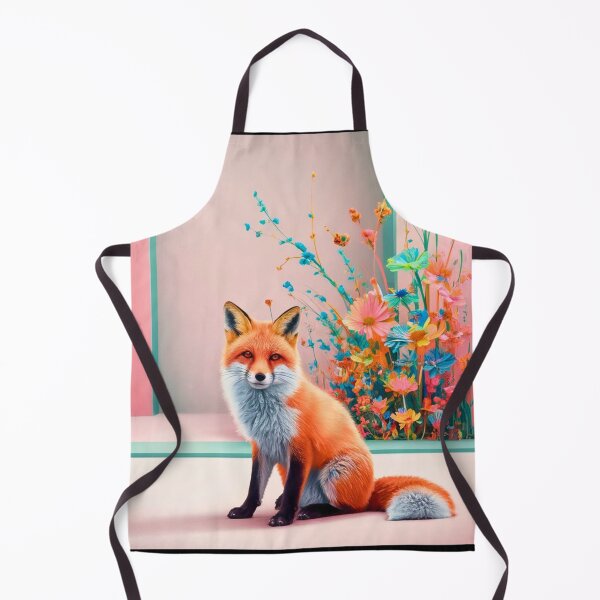Item preview, Cute Fox. Adorable fox, watercolor fox, fox drawing, floral fox, fox image designed and sold by FoxVibes.