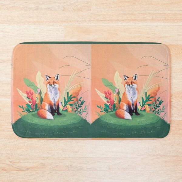 Item preview, Cute Fox. Adorable fox, watercolor fox, fox drawing, floral fox, fox image designed and sold by FoxVibes.