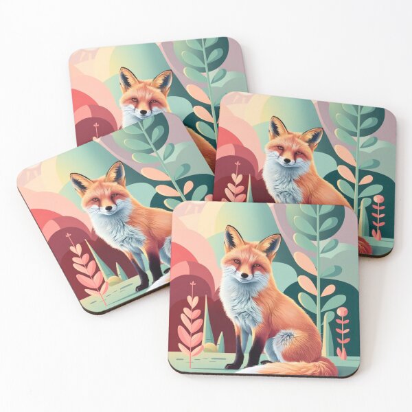 Artikelvorschau, Süßer Fuchs. Entzückender Fuchs, Aquarellfuchs, Fuchszeichnung, Blumenfuchs, Fuchsbild entworfen und verkauft von FoxVibes.