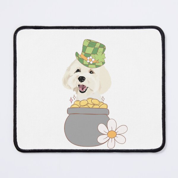 Aperçu de l'œuvre Pot de pièces d'or Chien de la Saint-Patrick créée et vendue par HoneyBooDesigns.