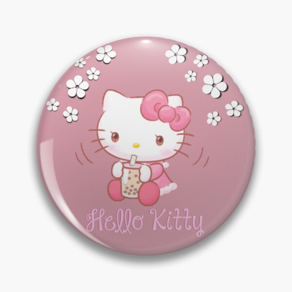 Item preview, Hello Kitty drinking boba  designed and sold by booktalkruby.