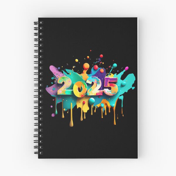 Item preview, 2025 colorful art, new year, watercolor designed and sold by Numbers-Art.