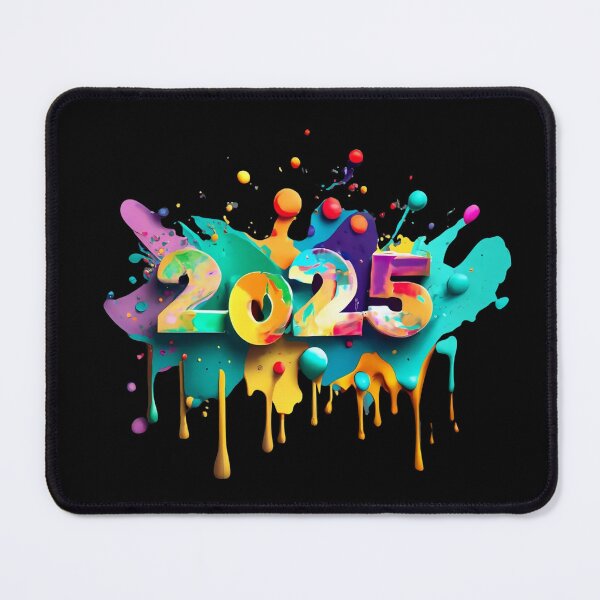Item preview, 2025 colorful art, new year, watercolor designed and sold by Numbers-Art.