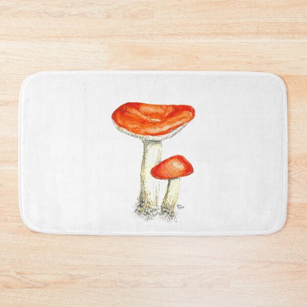 Item preview, Watercolor Emetic Russula/Russula Emetica designed and sold by Brandi Wheeler.
