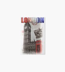 London Skyline Postcard Art Board