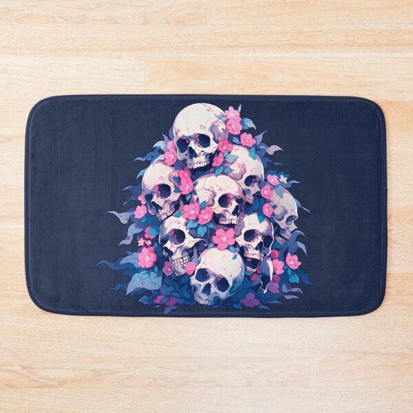 Item preview, Floral Skull Bouquet designed and sold by Hirako Nakatsu.