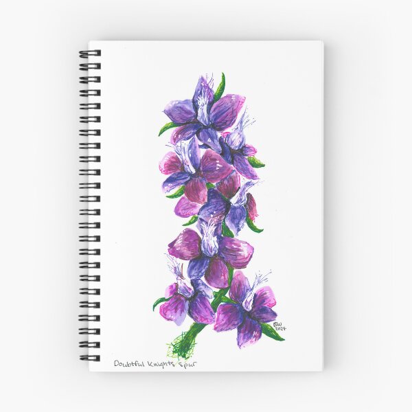 Item preview, Watercolor Grateful Knight's Spur designed and sold by Brandi Wheeler.