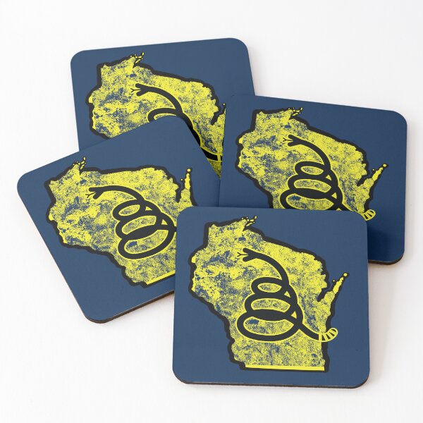 Item preview, WISCONSIN - Don't Tread on Me - Gadsden Snake Flag  designed and sold by pelagio.