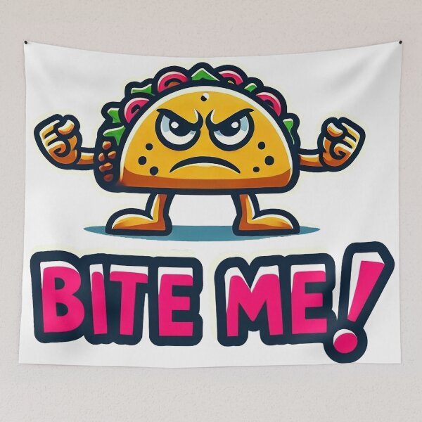 Item preview, Taco Attitude Bite Me designed and sold by TeddVentures.