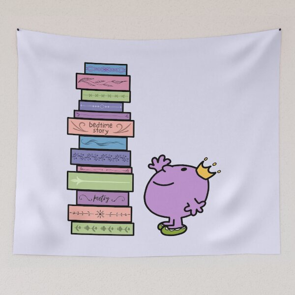 Item preview, Little miss book hoarder with the bookstack designed and sold by Neadoodles.