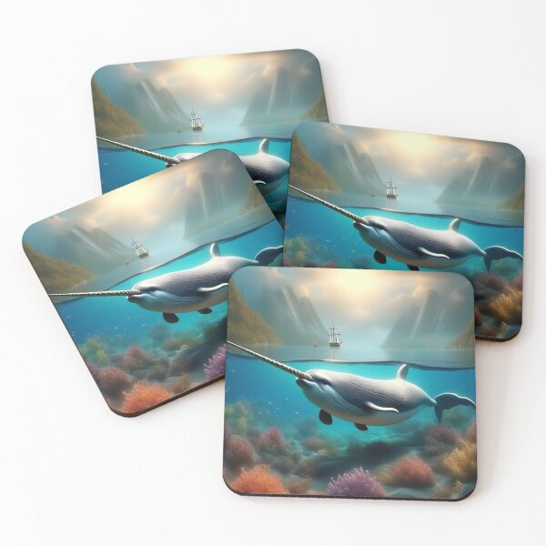 Item preview, Narwhal, ocean scene designed and sold by TeachersCubby.