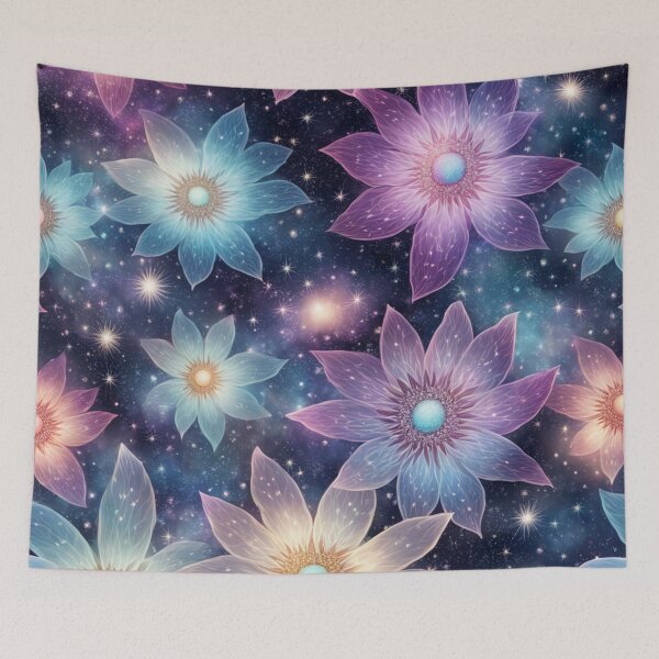 Item preview, Seamless Celestial Flowers - Outer Space designed and sold by JoeZigns81.