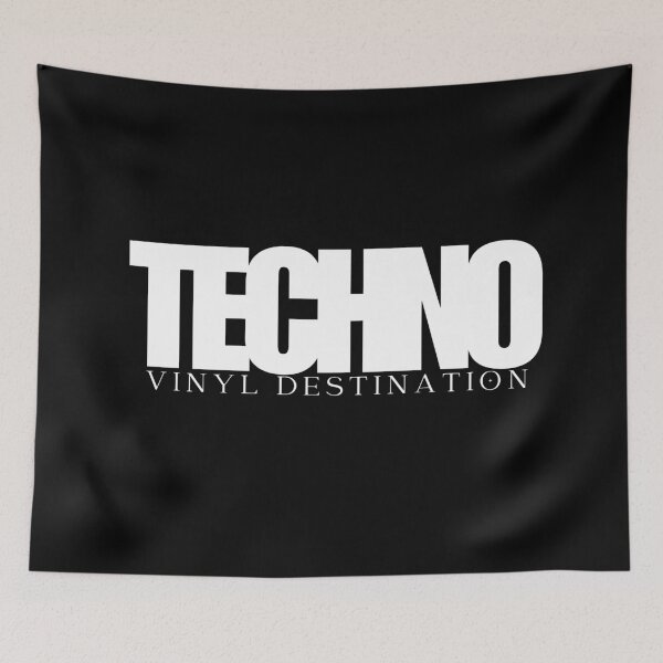 Item preview, Techno (White Design) designed and sold by vinyldshop.