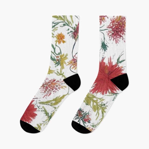Item preview, multicoloured seamless embroidery floral pattern designed and sold by optimusprime39.