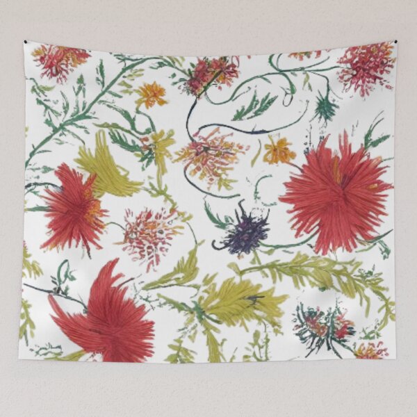 Item preview, multicoloured seamless embroidery floral pattern designed and sold by optimusprime39.