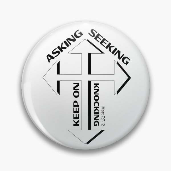 Item preview, Ask, Seek, Knock - Matthew 7:7-12 - Bible Verse designed and sold by fancygorillas.