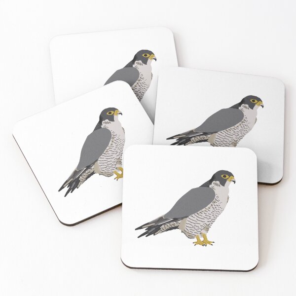 Item preview, Peregrine falcon - minimalist, real life design - fastest bird in the world designed and sold by StudyPuff.
