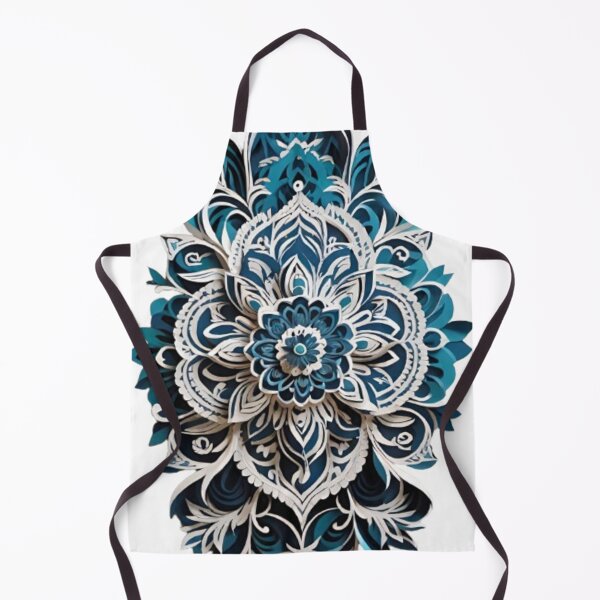 Item preview, singular floral design in blue and silver designed and sold by optimusprime39.