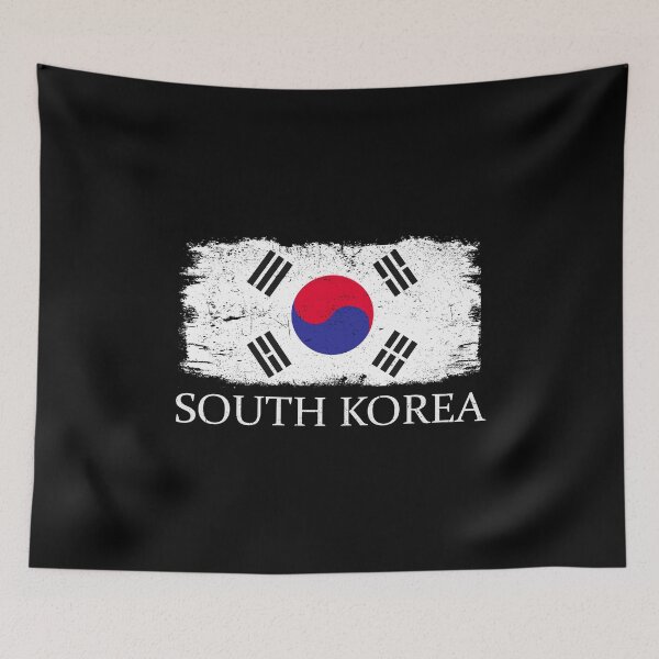 Aperçu de l'œuvre South Korea Country Flag South Korea Tourist South Korea Team créée et vendue par farhanhafeez.