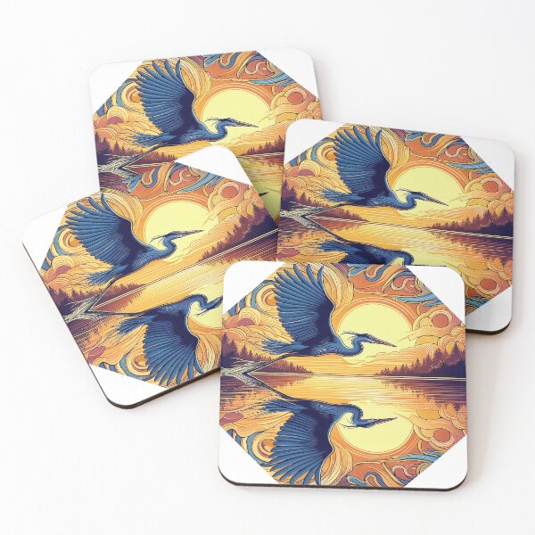 Item preview, Reflected heron designed and sold by Foxlindesigns.