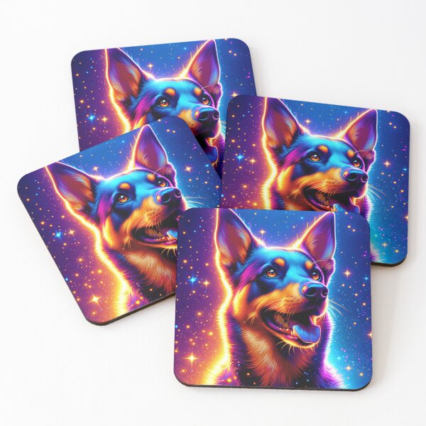 Item preview, Australian Kelpie Abstract Portrait designed and sold by ChaosReigns91.