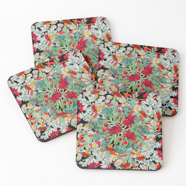 Item preview, Flora on black designed and sold by Georgie Sharp.