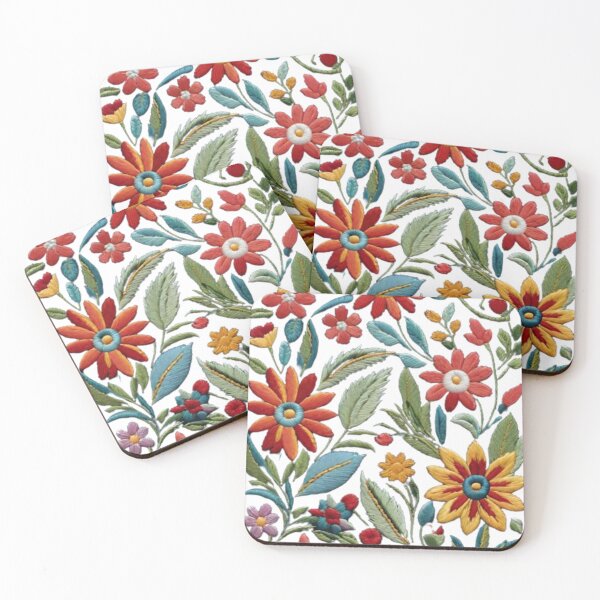 Item preview, embroidery floral pattern designed and sold by optimusprime39.