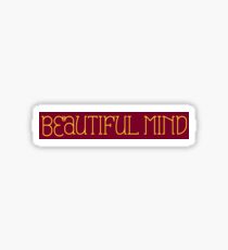 beautiful mind Sticker