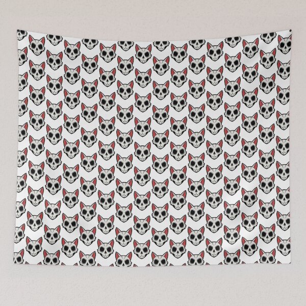 Item preview, skeleton cat head designed and sold by JIMTOPMOY.