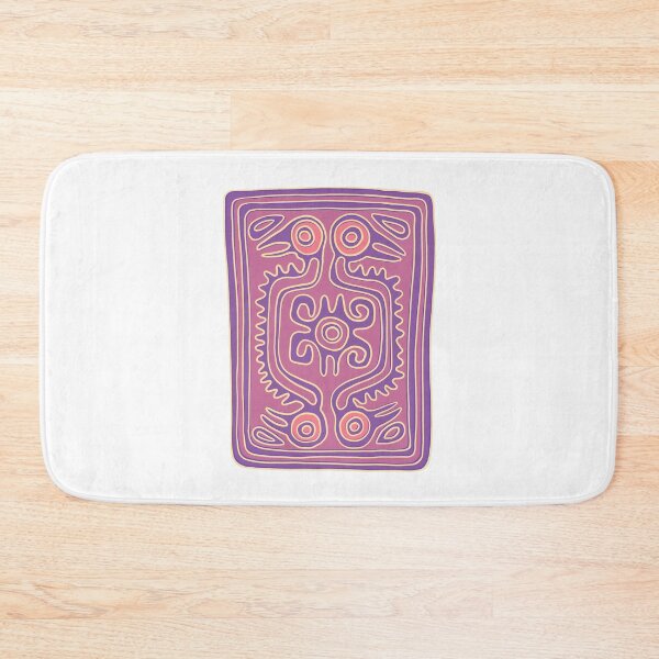Item preview, Mexican Double headed bird flat stamp in purple and yellow designed and sold by DaveDanchuk.