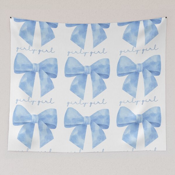 Item preview, Blue Bow Girly Girl  designed and sold by CCKimShop.