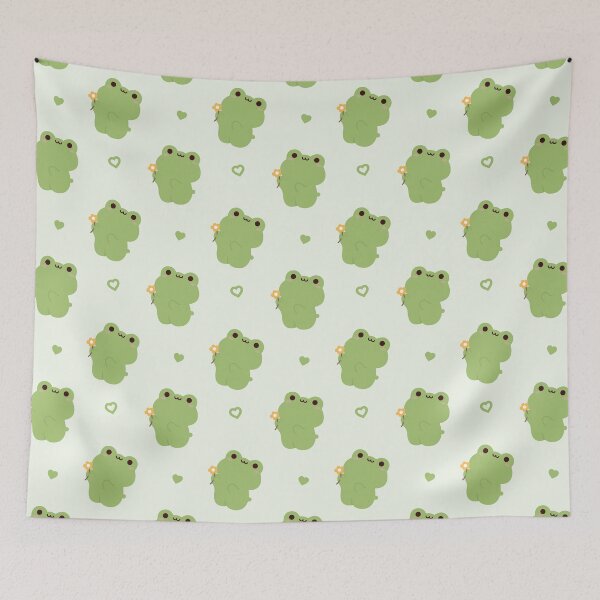 Item preview, Frog with Flowers designed and sold by theladyernestember.