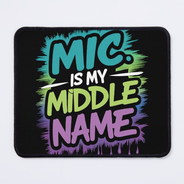 Item preview, Mic is my Middle Name Rap Innovators Hip Hop Trailblazers Design designed and sold by RadDeck.