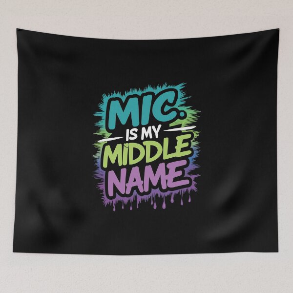 Item preview, Mic is my Middle Name Rap Innovators Hip Hop Trailblazers Design designed and sold by RadDeck.