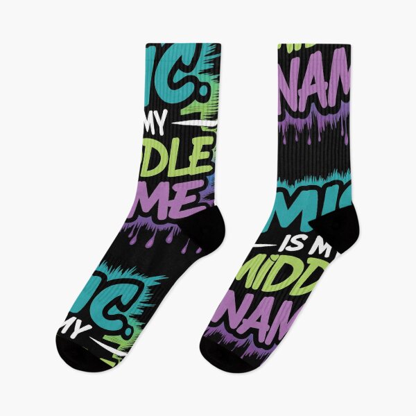 Item preview, Mic is my Middle Name Rap Innovators Hip Hop Trailblazers Design designed and sold by RadDeck.