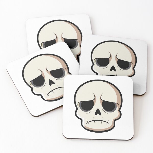 Item preview, skeleton head sad designed and sold by JIMTOPMOY.