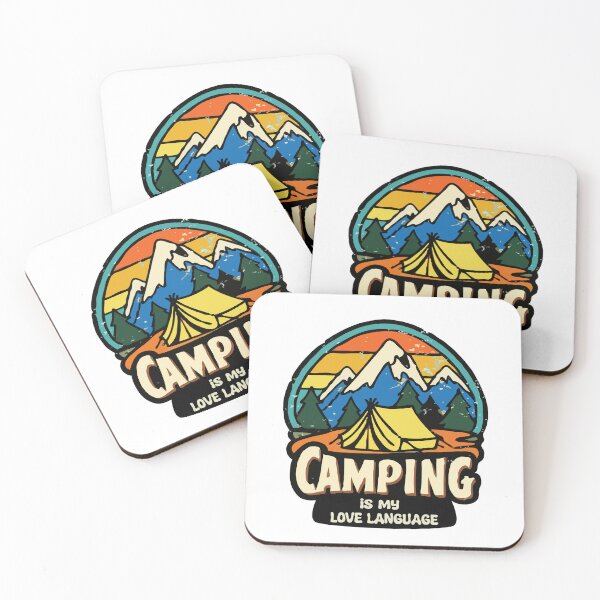 Artikelvorschau, Camping is my love language entworfen und verkauft von JiraVibes.