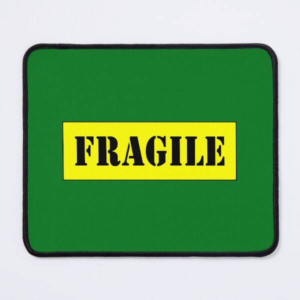 Item preview, FRAGILE, Black stencil font on Yellow background designed and sold by AASparksDesigns.