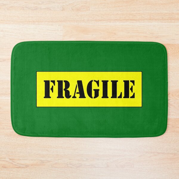 Item preview, FRAGILE, Black stencil font on Yellow background designed and sold by AASparksDesigns.